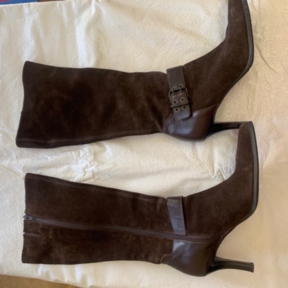 Franco Sarto Shoes - Franco Sarto Horizon Brown Suede Knee High Boots